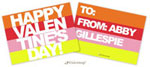 Valentine's Day Exchange Cards by Little Lamb Designs (Bold stripes)